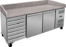 CNJT commercial ventilated refrigerator pizza counter